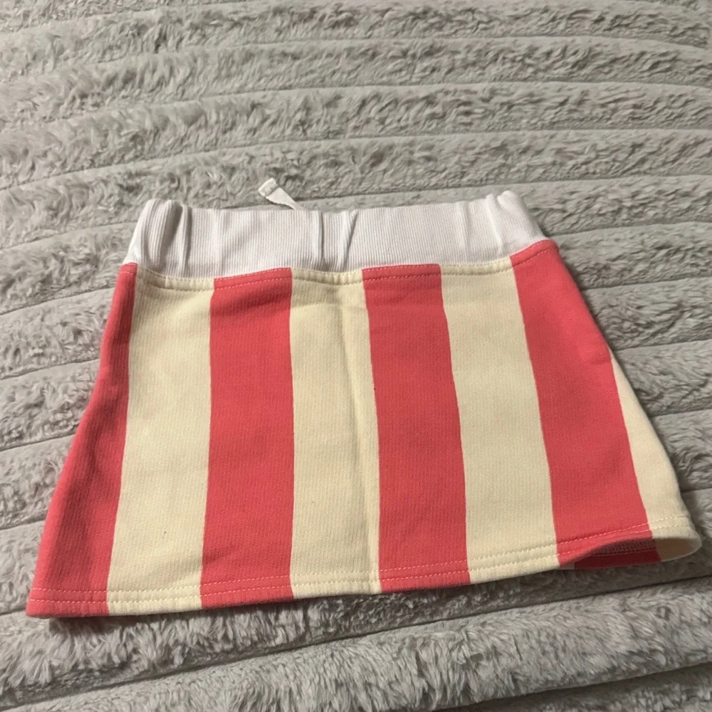 Striped Pink and Cream Kids Skirt - Picture 3 of 3